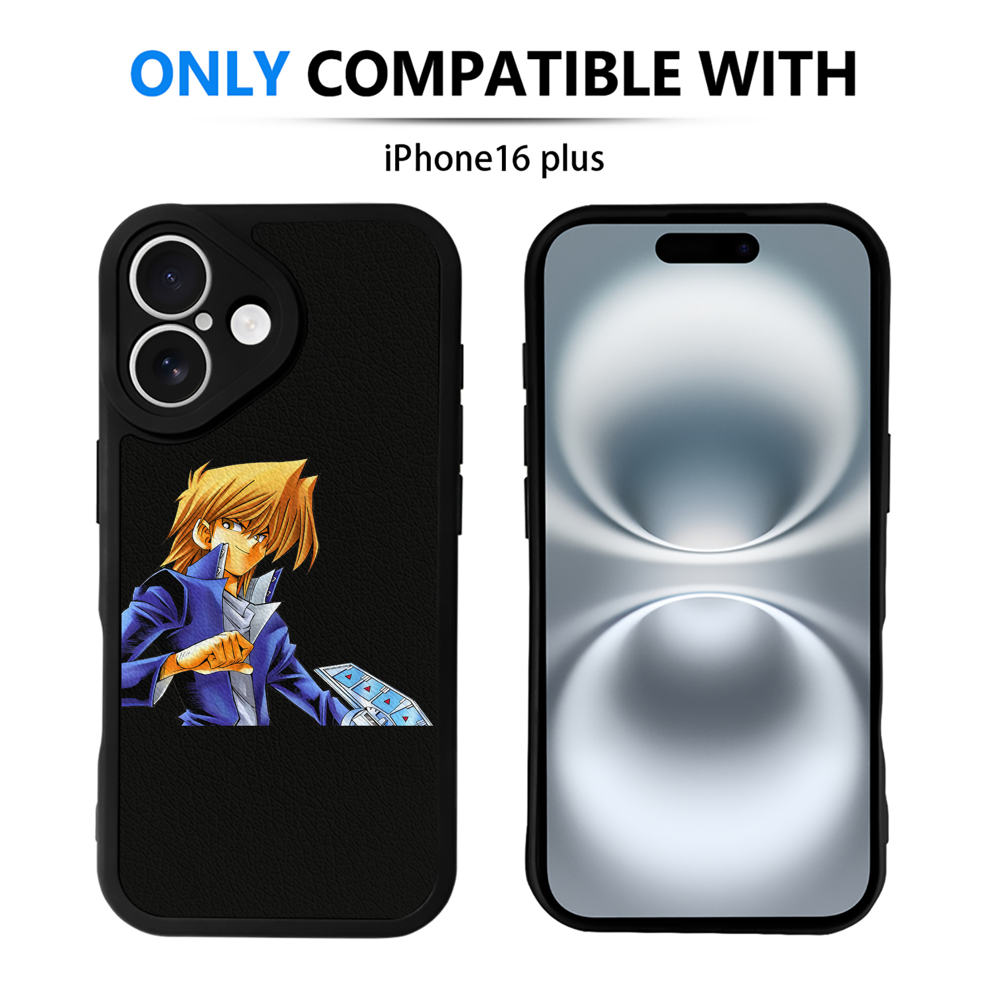 遊☆戯☆王 Yu-Gi-Oh! 【iPhone 16シリーズ対応】シリコンスマホケース（レザー調） 材質：シリコン